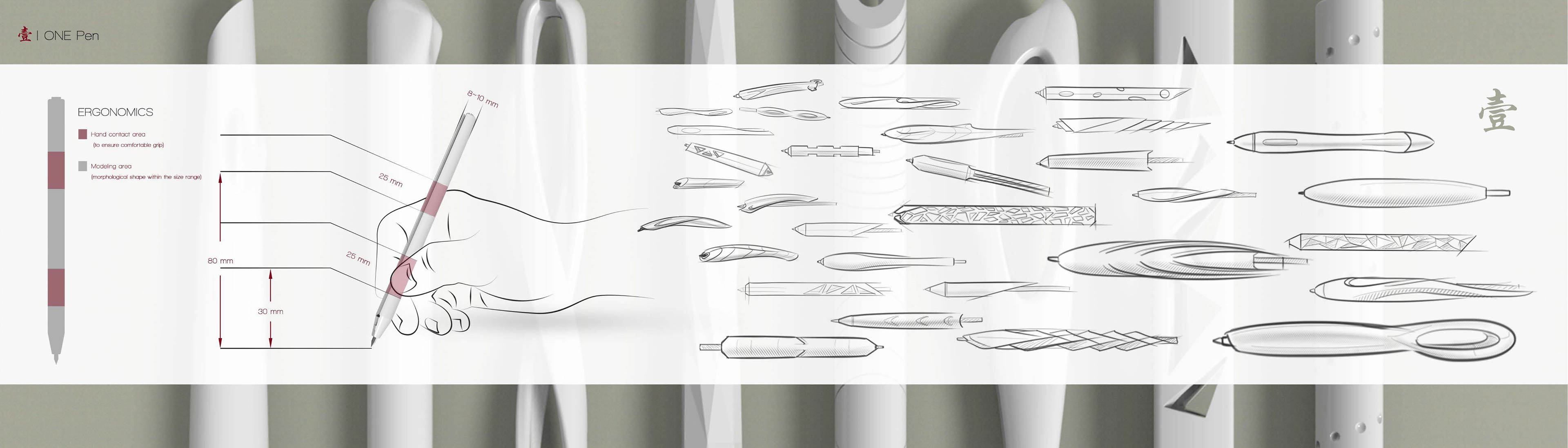 pen，onepen，Office stationery，industrial design，