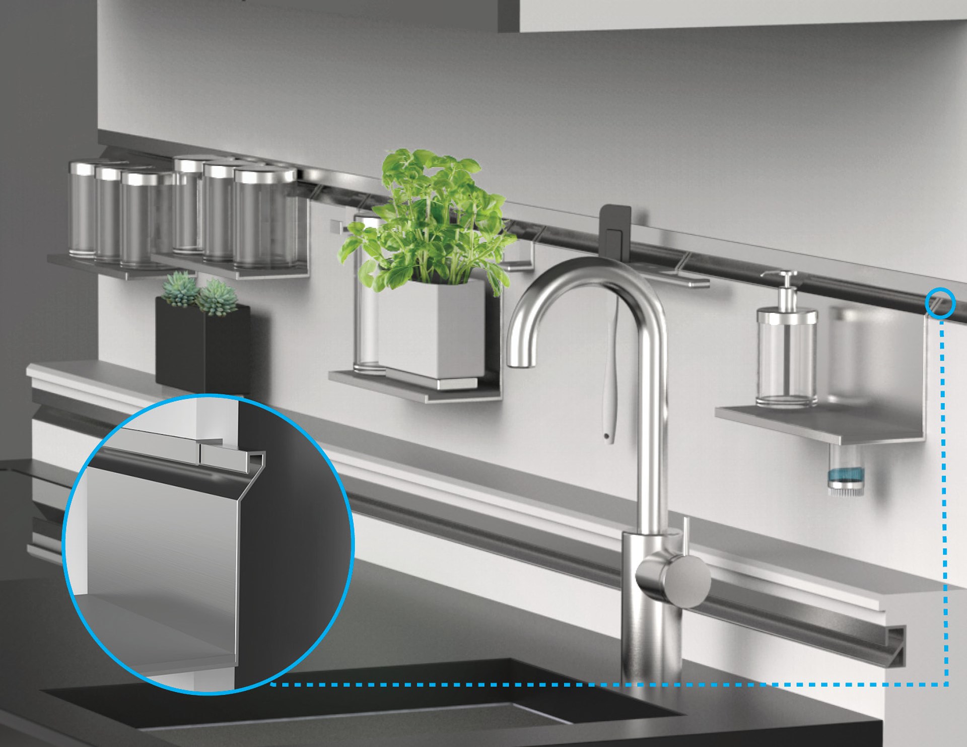 miniature，kitchen，Interior decoration，Single apartment，conceptual design，