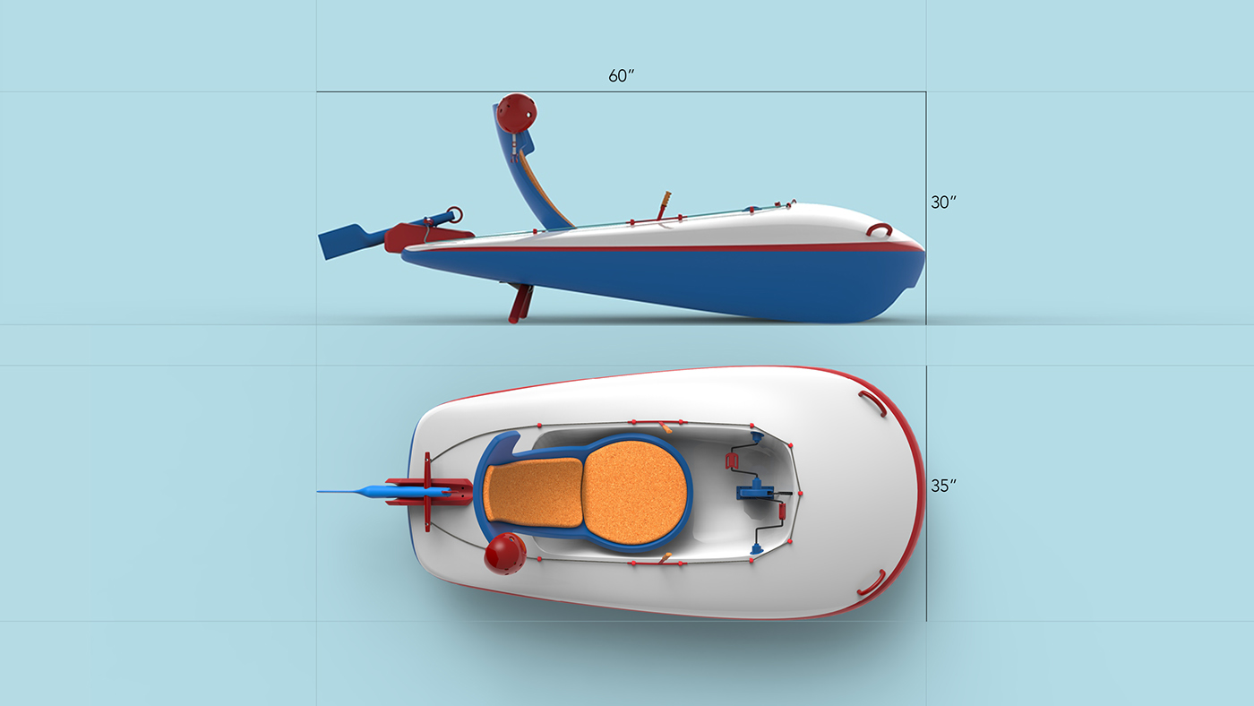 paddleboat，family，on vacation，General image，industrial design，
