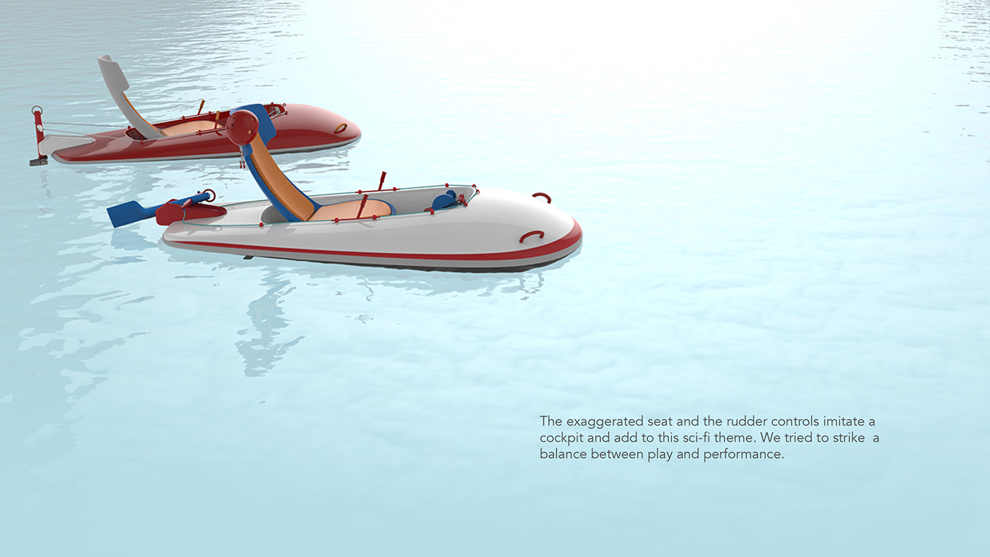 paddleboat，family，on vacation，General image，industrial design，