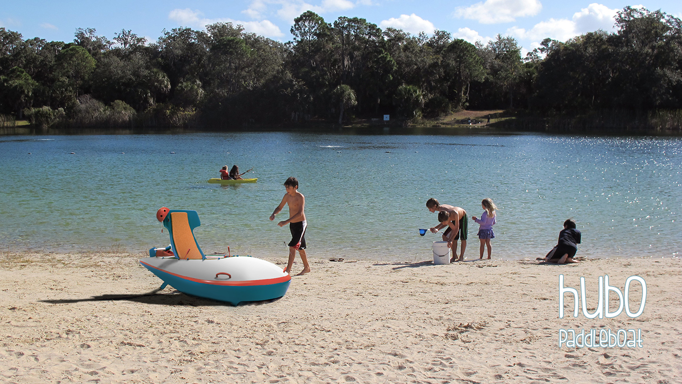 paddleboat，family，on vacation，General image，industrial design，