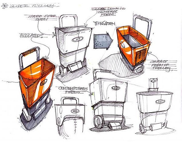 Hand drawn，product design，