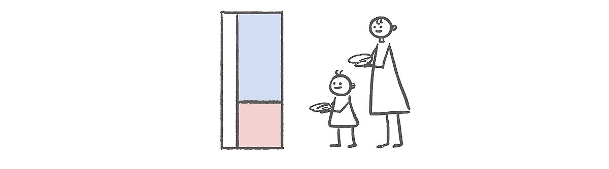 Refrigerator，children，height，