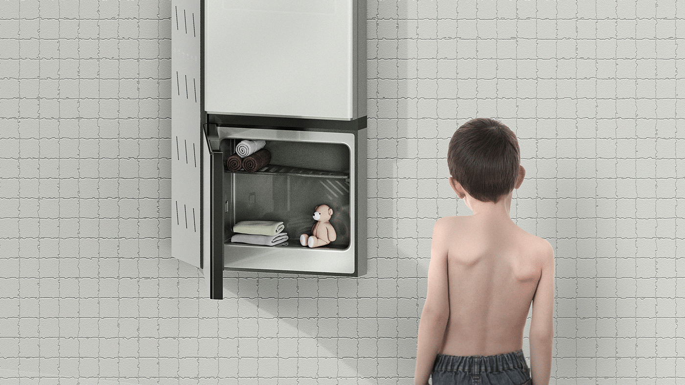 Refrigerator，children，height，