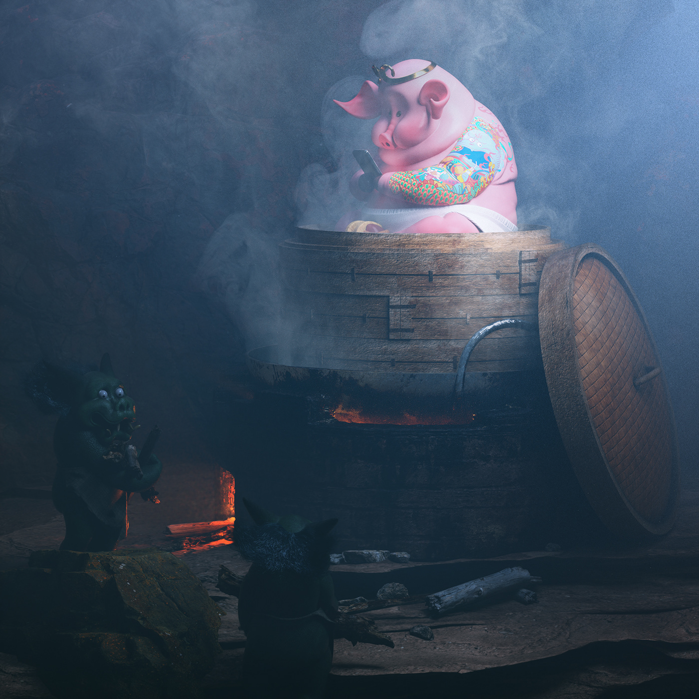 Journey to the West，Cartoon characters，comic，Too lazy to go to the West，