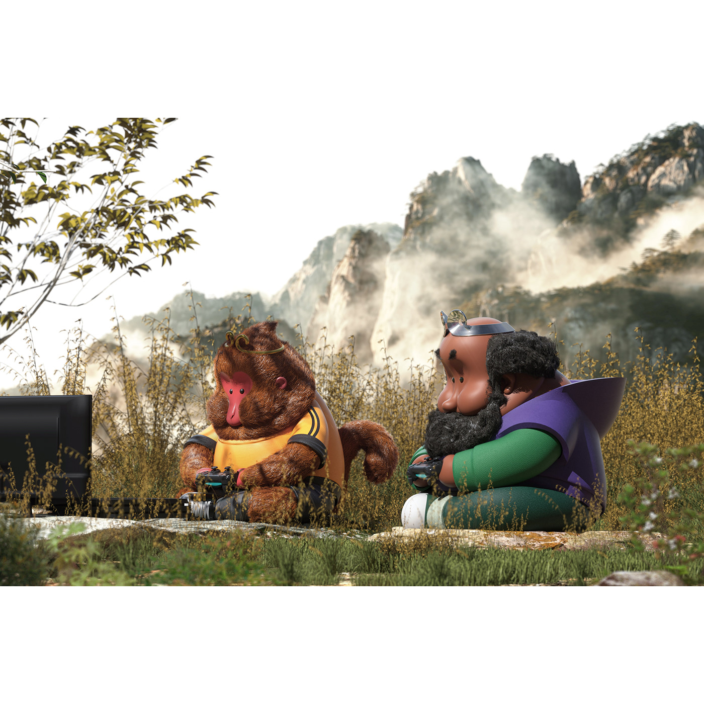 Journey to the West，Cartoon characters，comic，Too lazy to go to the West，