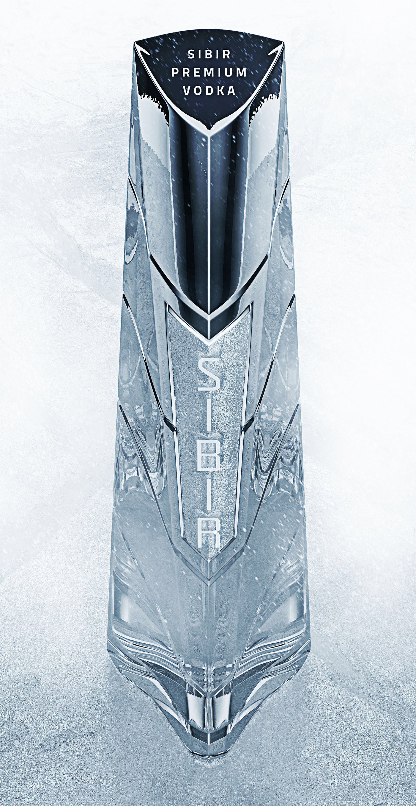 VodkaSibir，The wine bottle，packing design，Brand design，