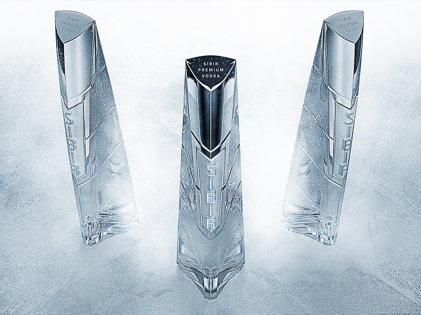 VodkaSibir，The wine bottle，packing design，Brand design，