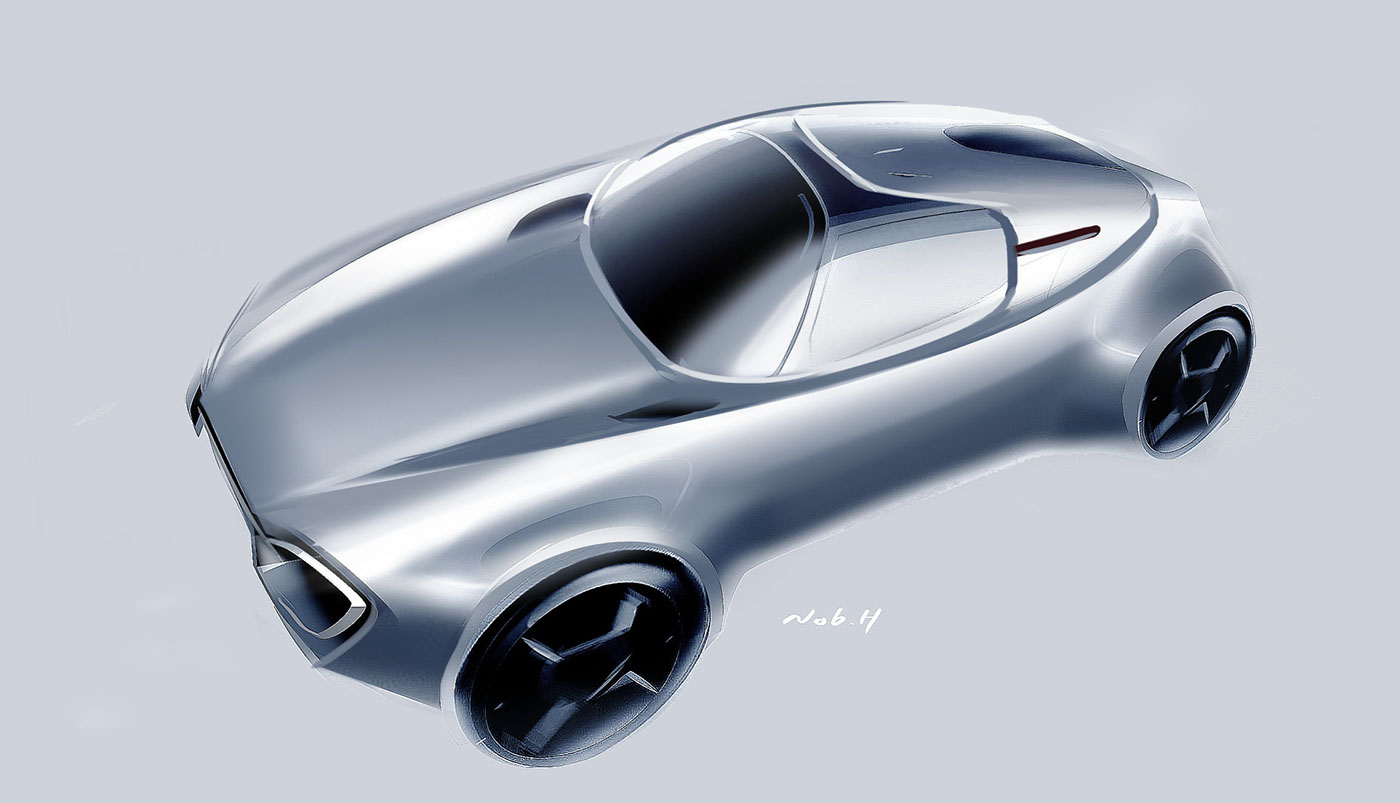 Toyota Motor，Self service，Sports car，conceptual design，Self service sports car，industrial design，