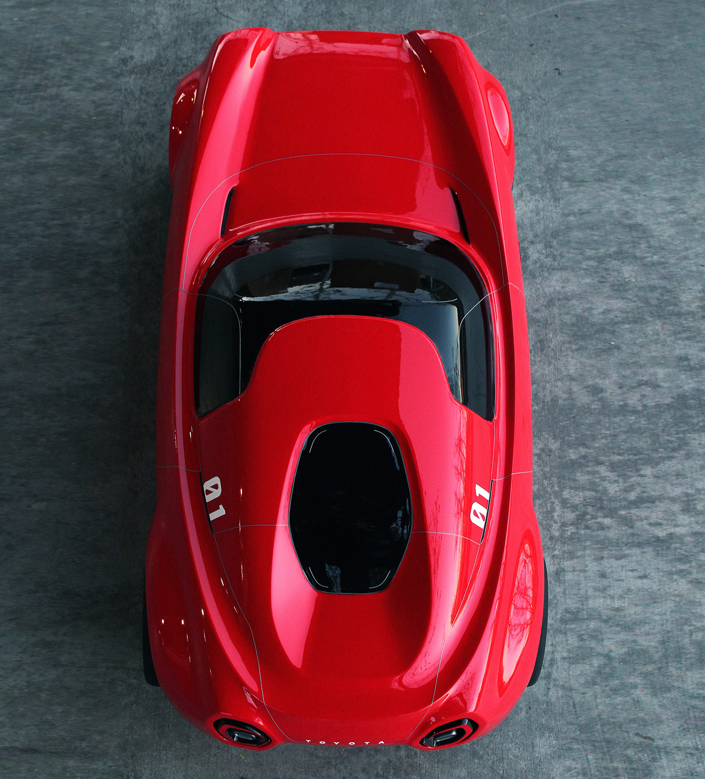 Toyota Motor，Self service，Sports car，conceptual design，Self service sports car，industrial design，