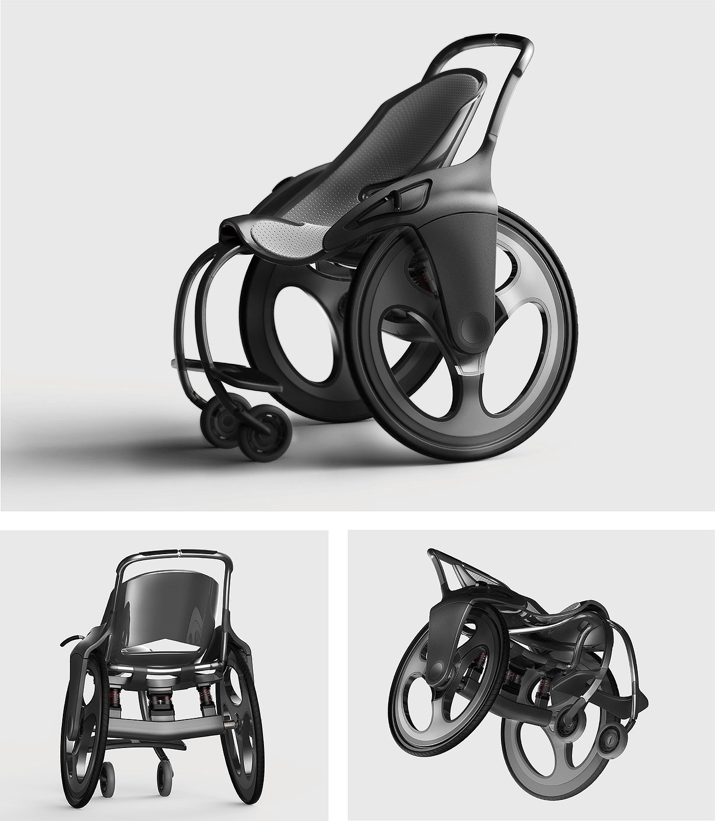 轮椅，Ascent，人机工程，手动轮椅，