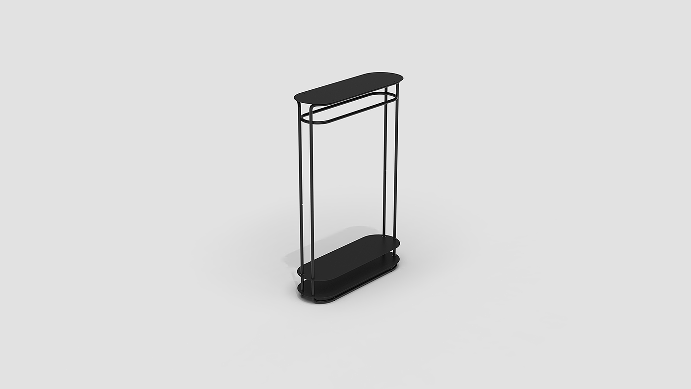 coat hanger，Storage rack，black，Simplicity，