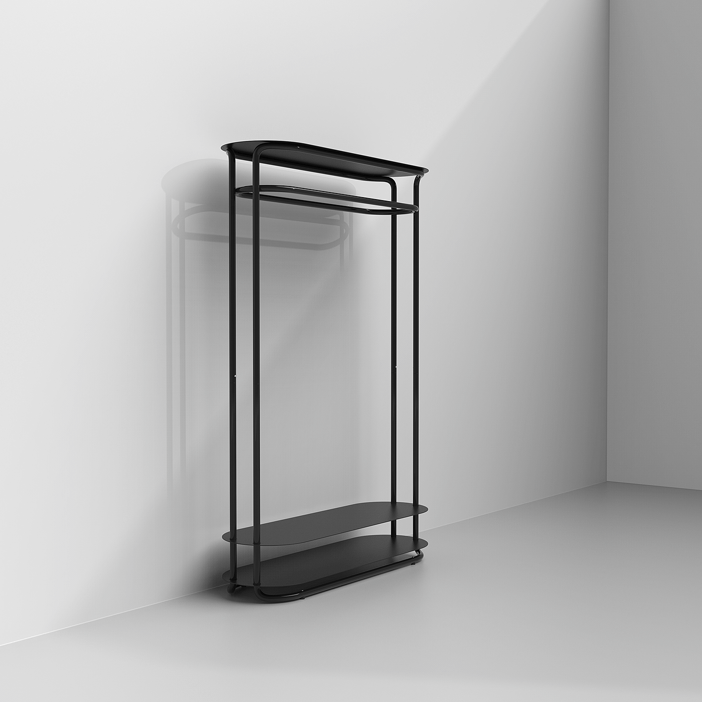 coat hanger，Storage rack，black，Simplicity，