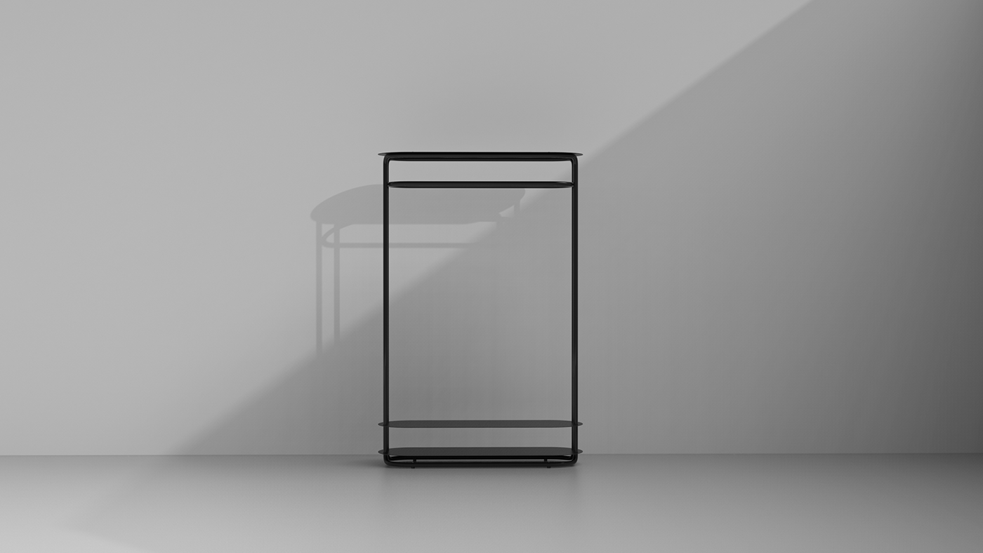 coat hanger，Storage rack，black，Simplicity，