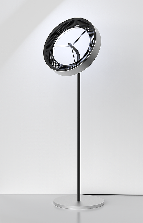 Household appliances，pedestal fan，No fan page，unique，industrial design，originality，innovate，