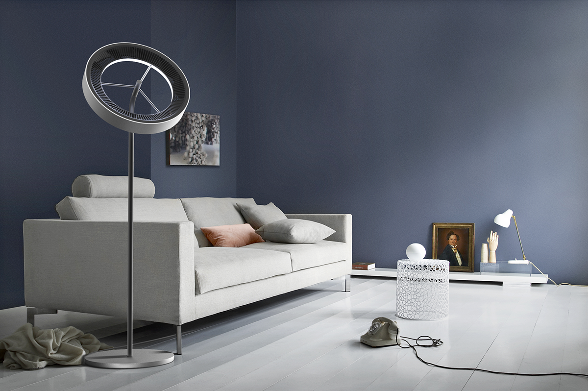 Household appliances，pedestal fan，No fan page，unique，industrial design，originality，innovate，