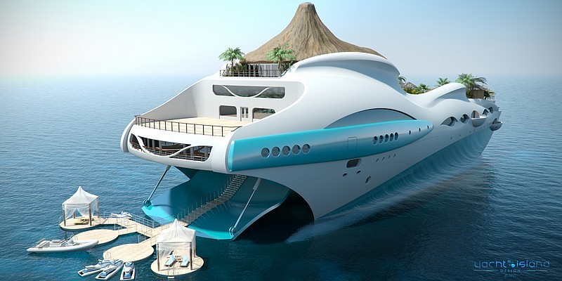 move，Tropical island，Marine yacht，heaven，industrial design，