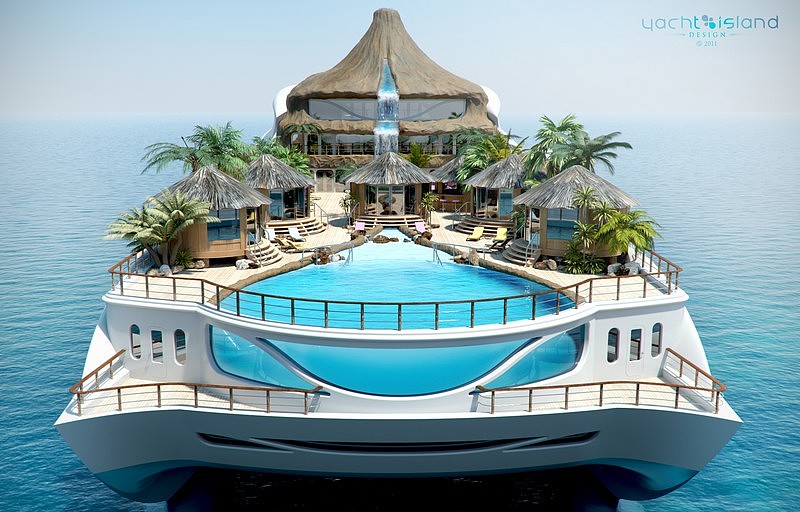 move，Tropical island，Marine yacht，heaven，industrial design，