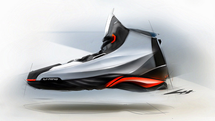 Hand drawn products，product design，Shoe design，design sketch，