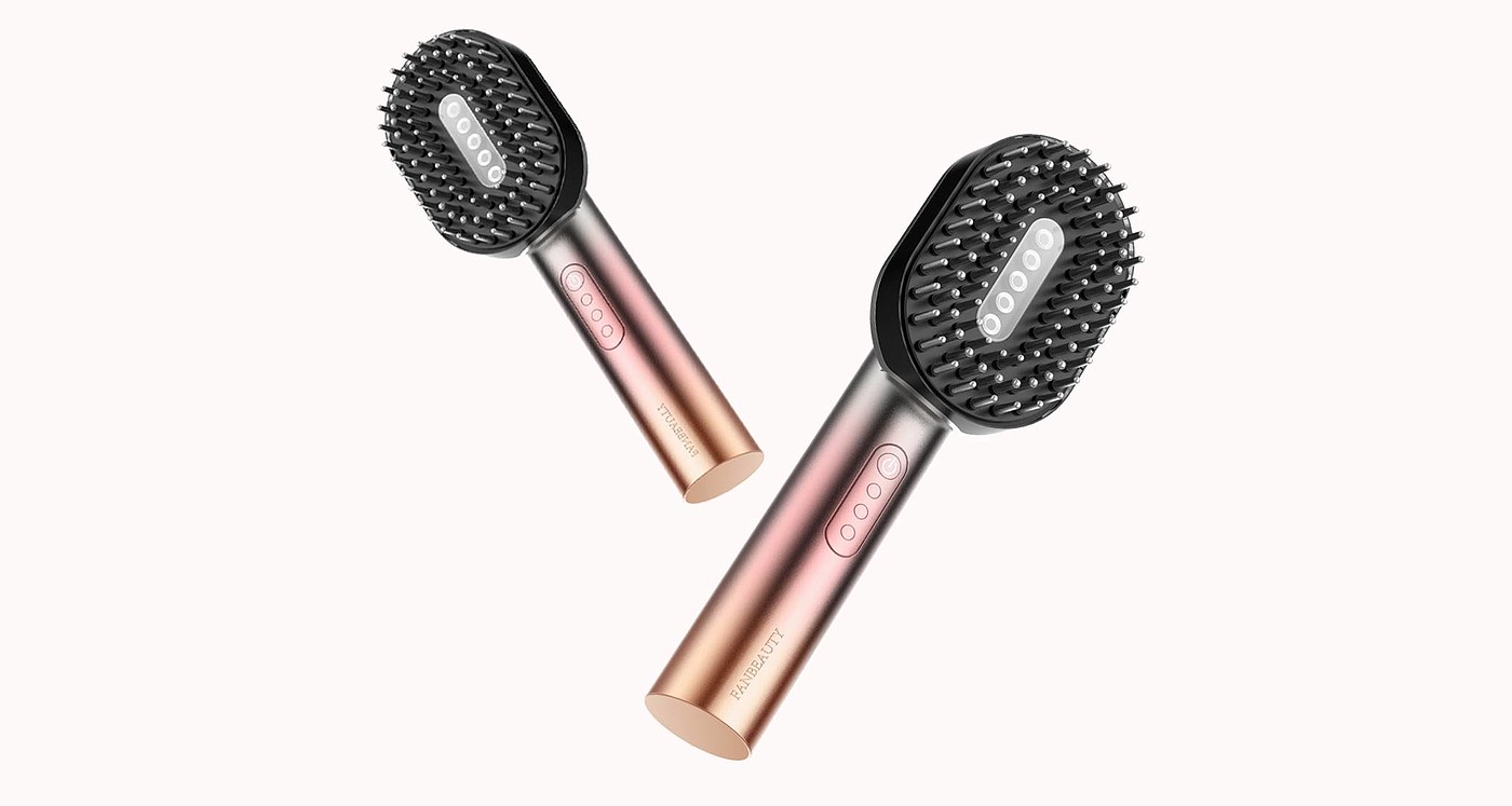 Beauty tools, hair care comb, introducer, product design，