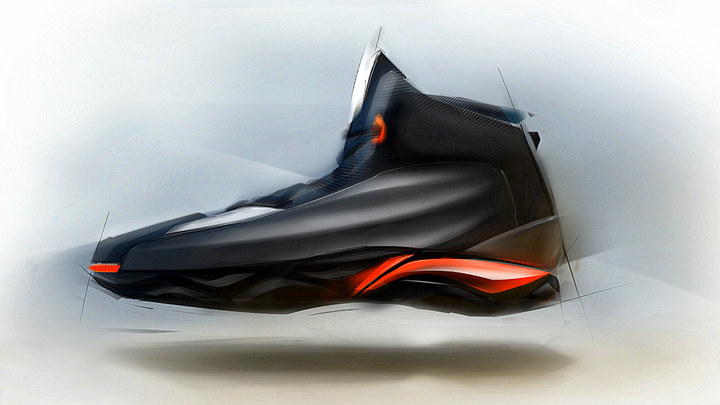 Hand drawn products，product design，Shoe design，design sketch，