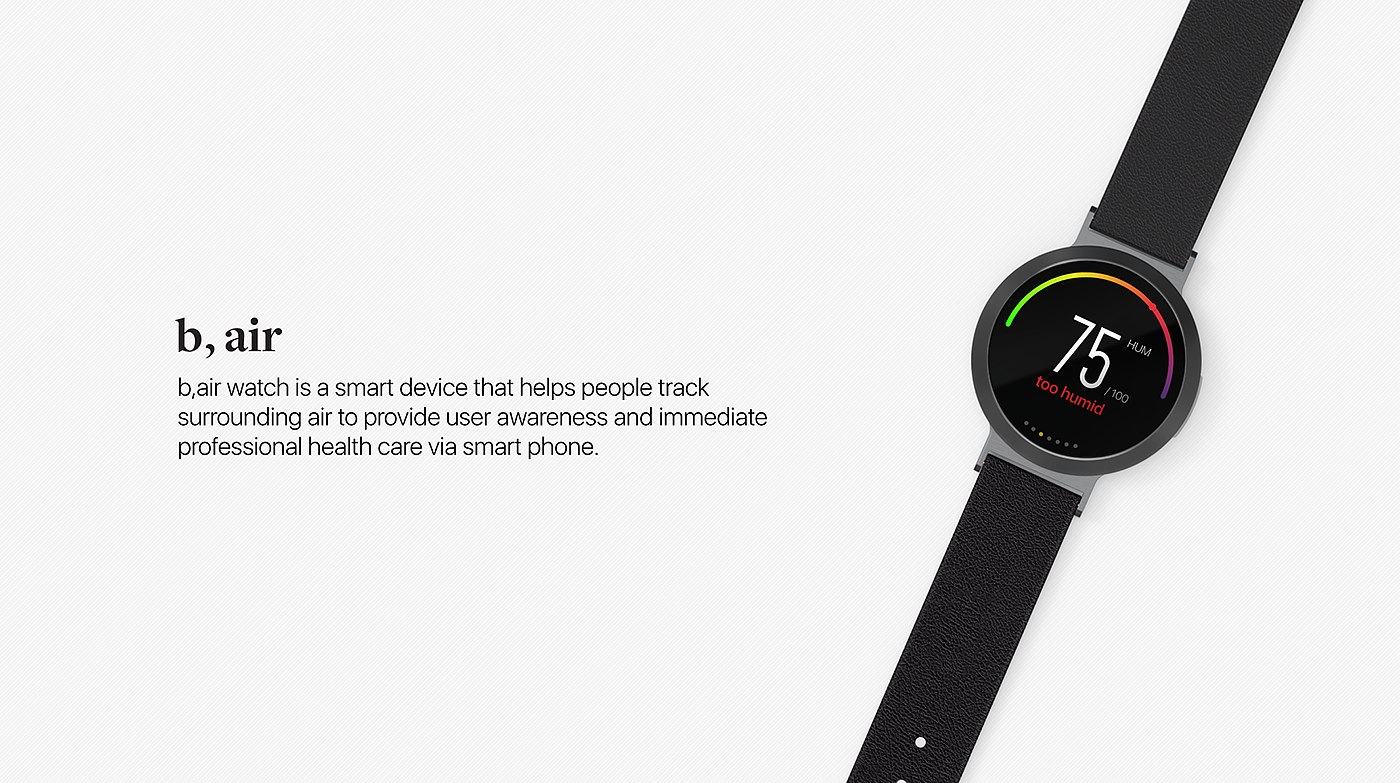 B,air : Wearable Health Care (UX+Product) - 普象网