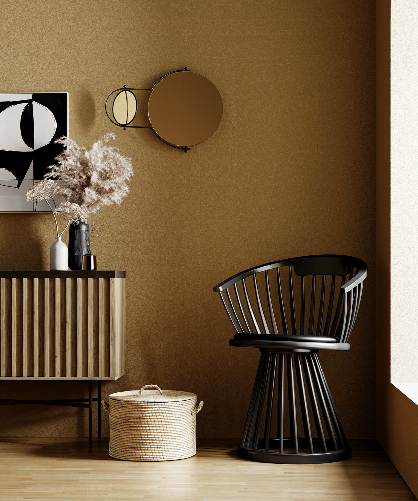 Dark yellow Decor，Home design，Overall design，