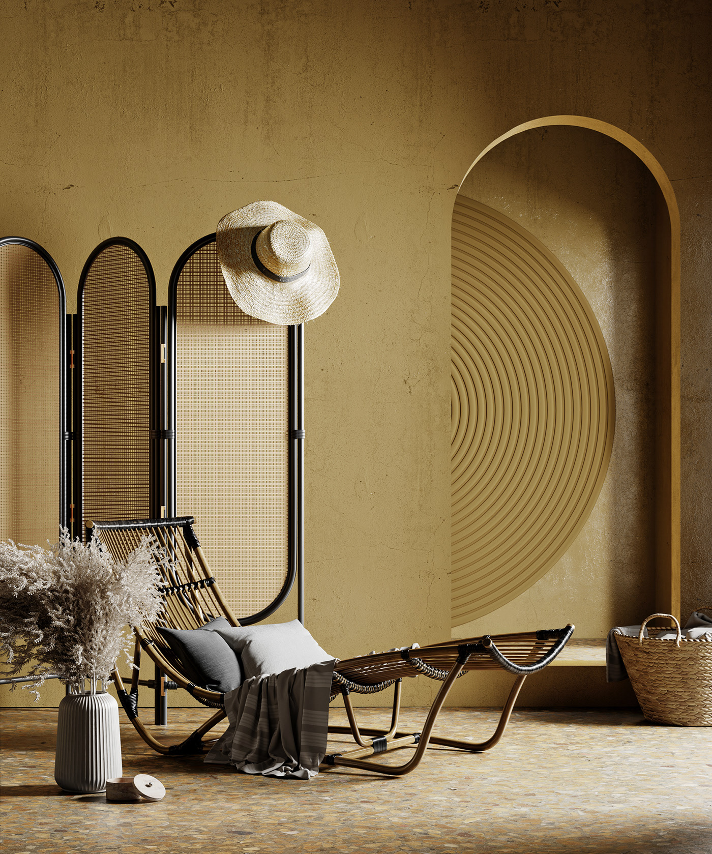 Dark yellow Decor，Home design，Overall design，