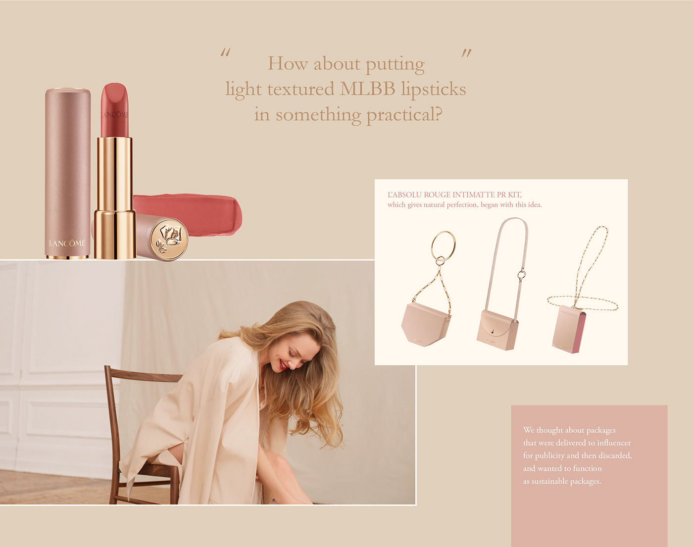 Lancome，absolute，Rouge film PR suit，