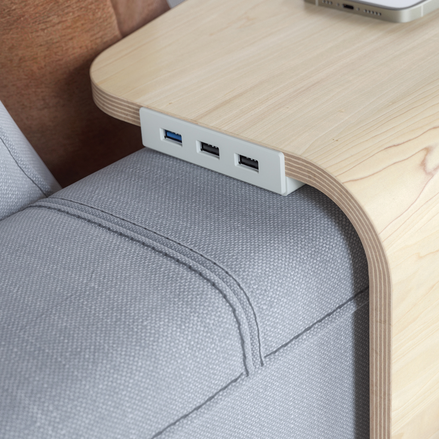 bedside cupboard，Installed on armrest of sofa，Universal table，