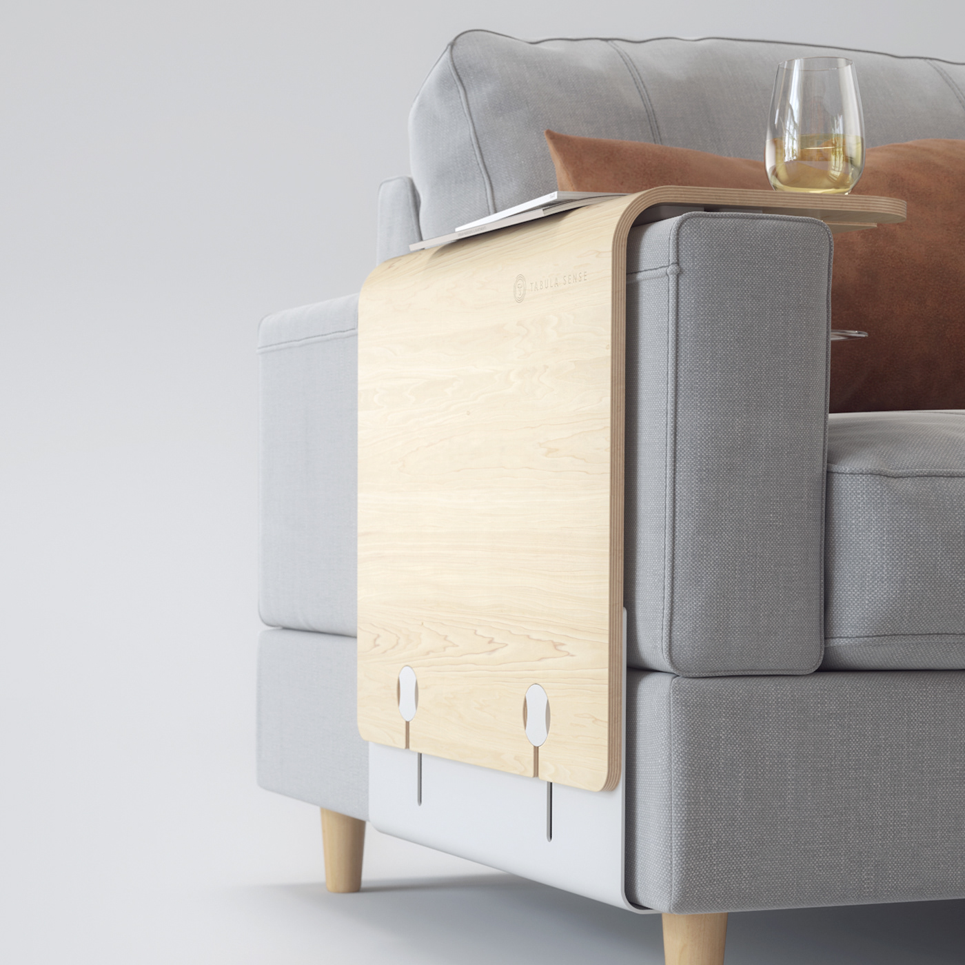 bedside cupboard，Installed on armrest of sofa，Universal table，