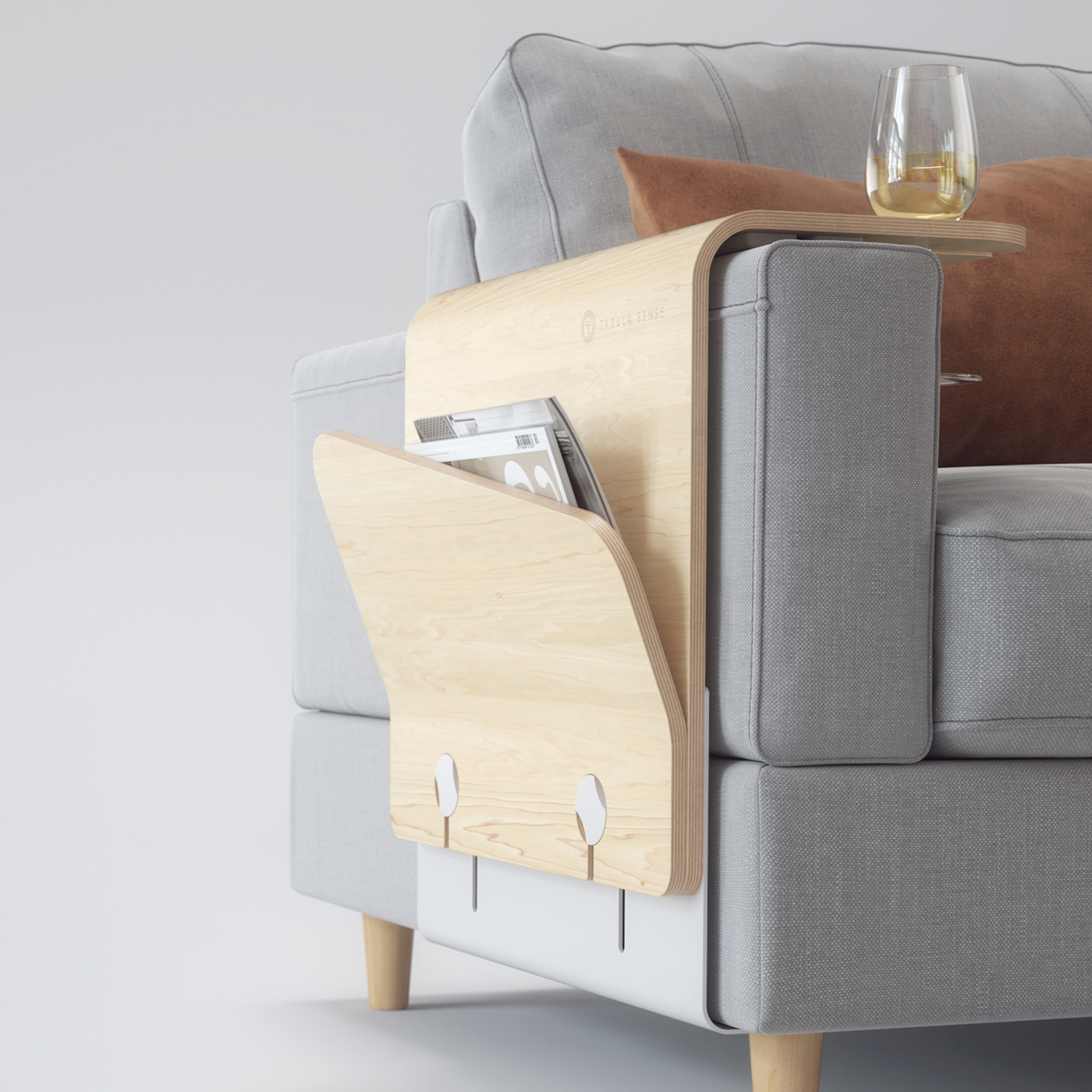 bedside cupboard，Installed on armrest of sofa，Universal table，