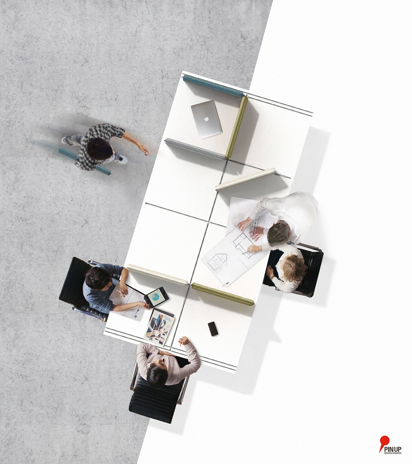 Rail desk，originality，convenient，Privacy，General image，