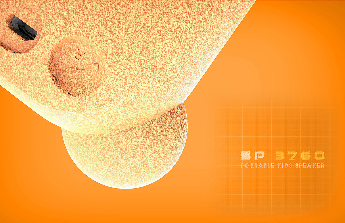 lovely，Children's products，Portable Bluetooth speaker，General image，industrial design，