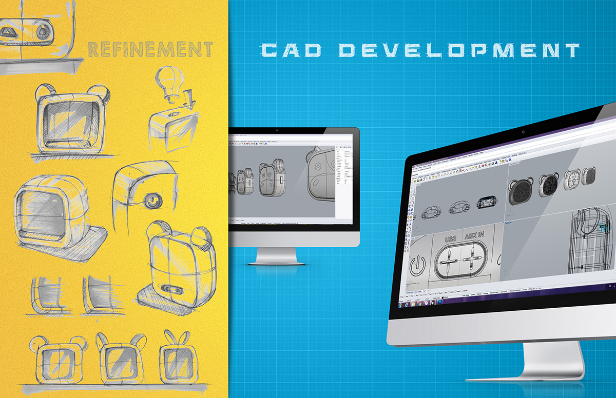 lovely，Children's products，Portable Bluetooth speaker，General image，industrial design，