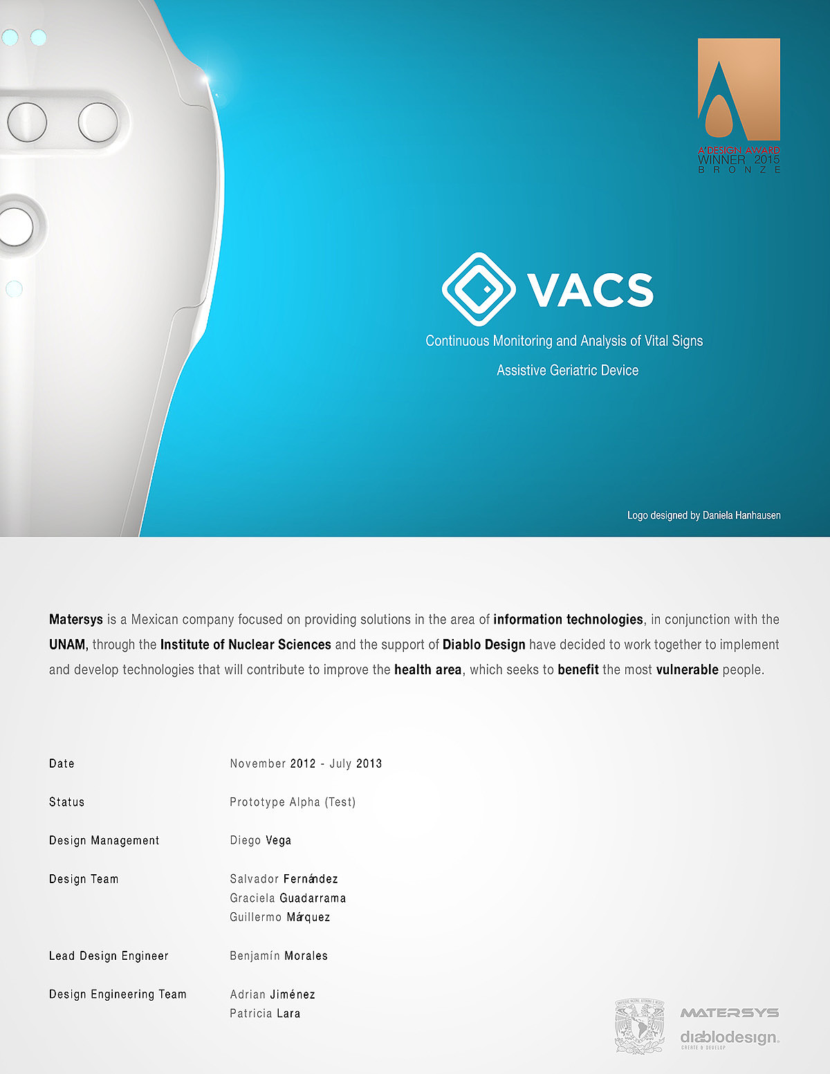 vacs，Heart rate monitor，Medical products，award-winning work，industrial design，