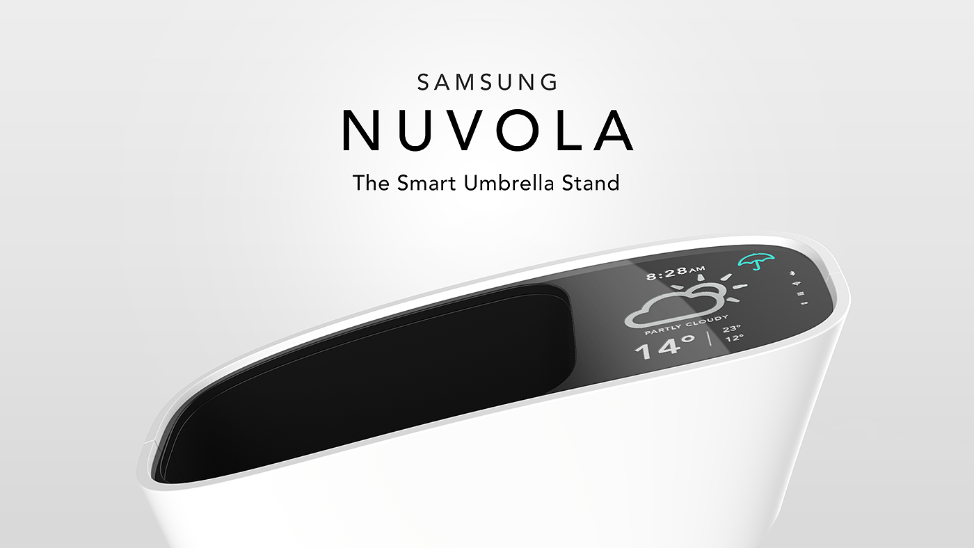 Samsung，cloud，Intelligent umbrella rack，Internet of things，industrial design，