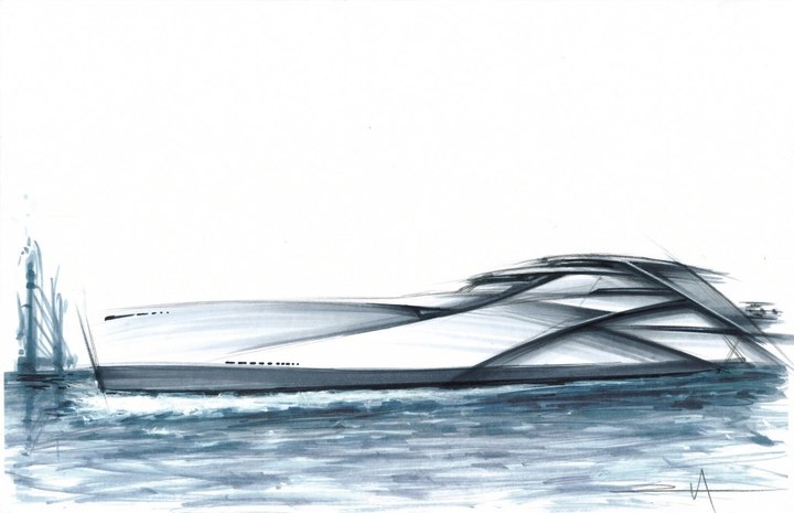 Ship design，sketch，