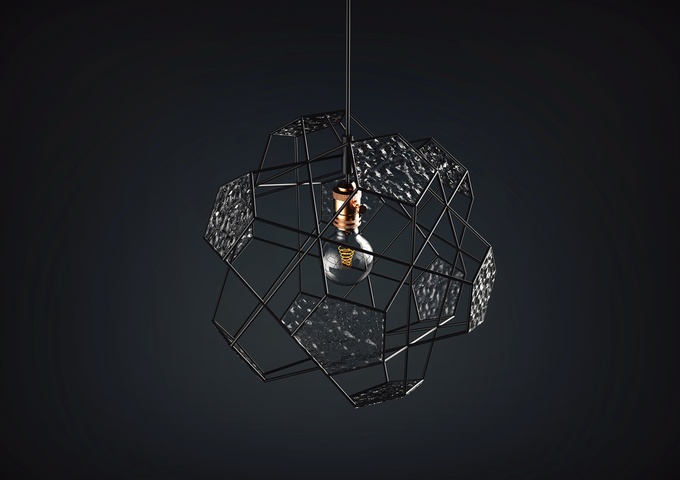 plation，Light bulb:，Metal material，black，a chandelier，