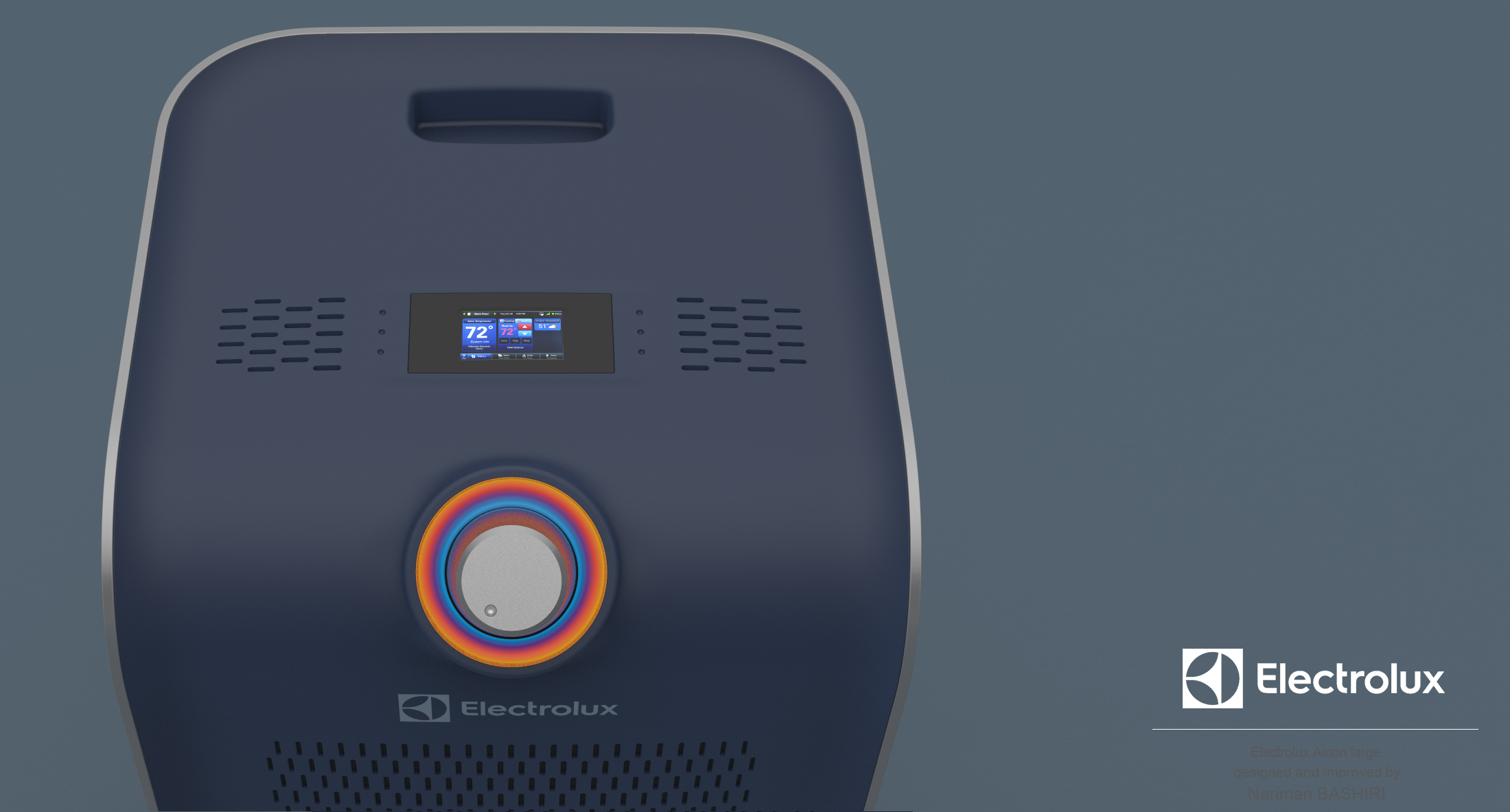 Electrolux，Household appliances，Air ion generator，Modeling design，industrial design，