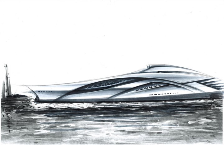 Ship design，sketch，