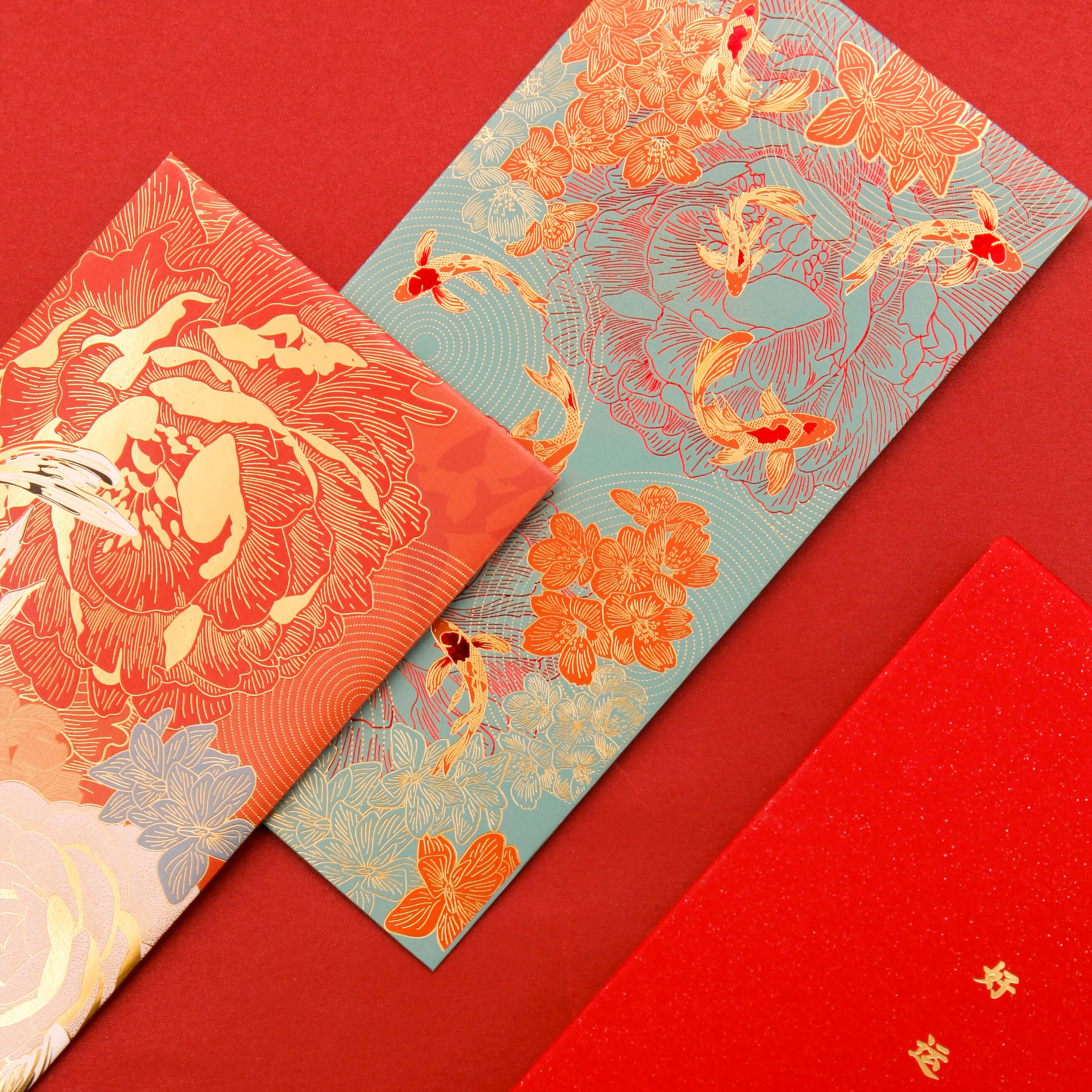 Red envelopes，Design，delicate，gilding，blessing，