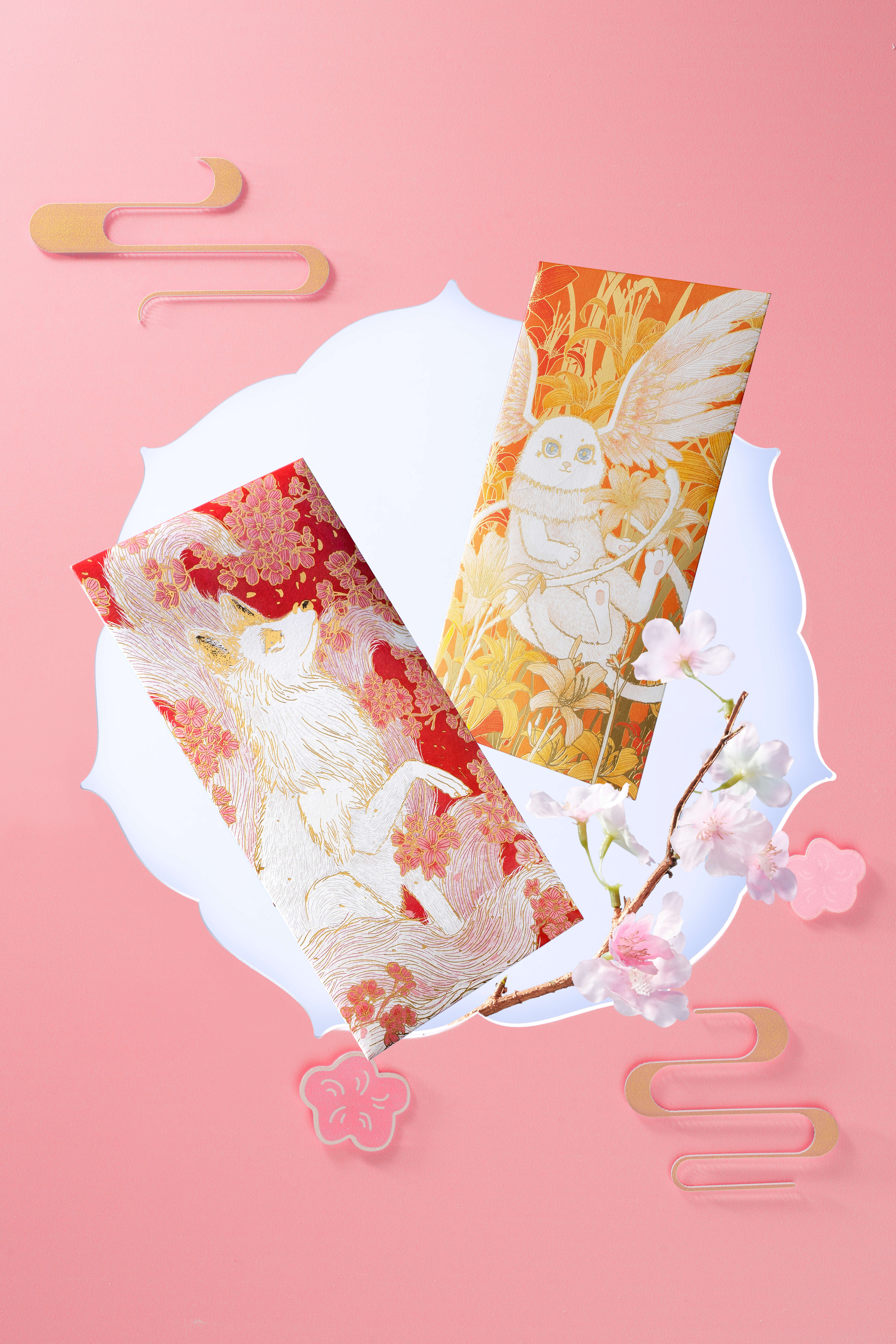 Red envelopes，Design，delicate，gilding，blessing，