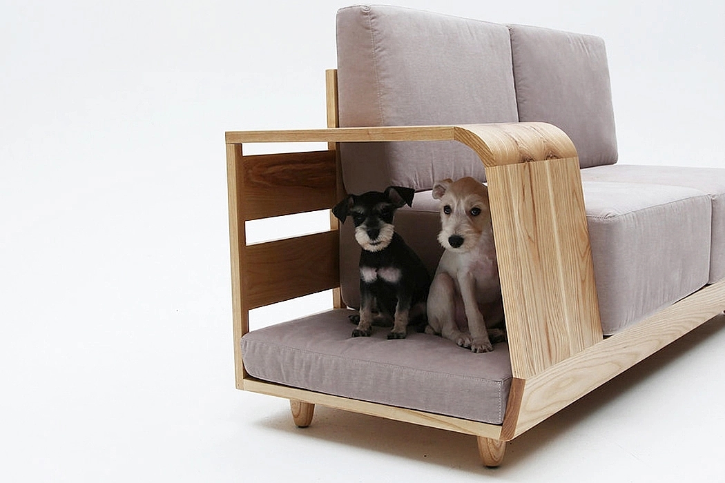 mpup，Pet furniture，sofa，wooden ，Mocha ，