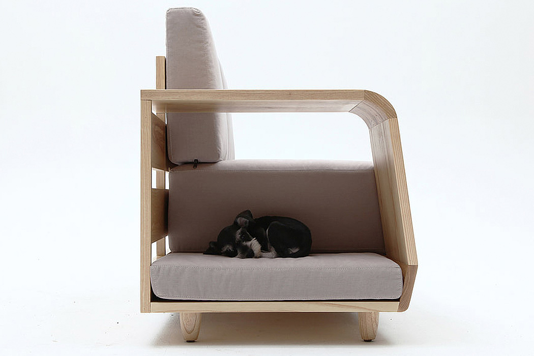 mpup，Pet furniture，sofa，wooden ，Mocha ，