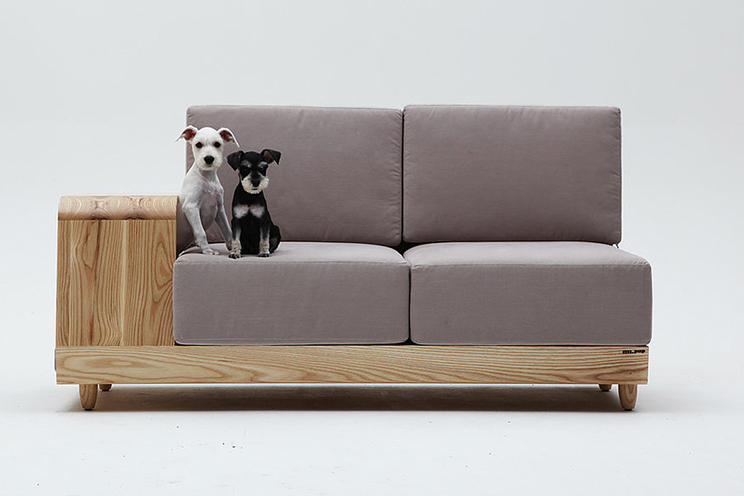 mpup，Pet furniture，sofa，wooden ，Mocha ，