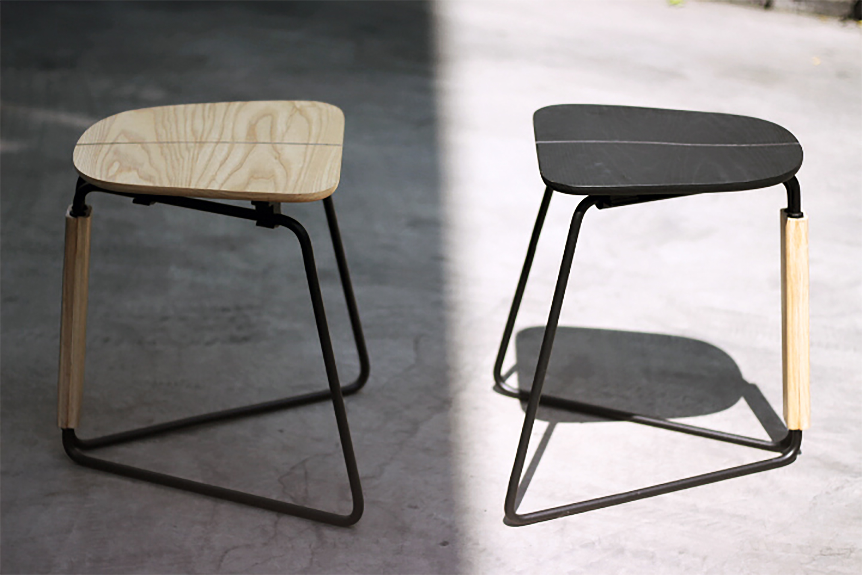 Hubble，Folding chair，Aluminum tube，solid wood，light，furniture design ，