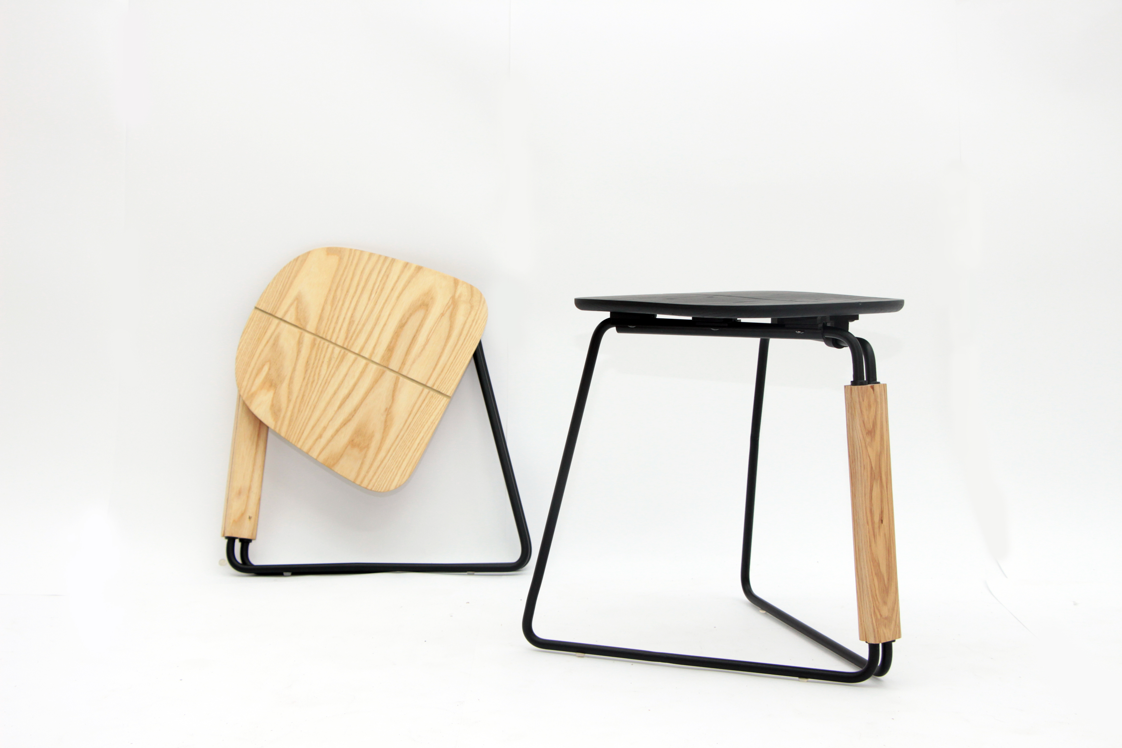 Hubble，Folding chair，Aluminum tube，solid wood，light，furniture design ，