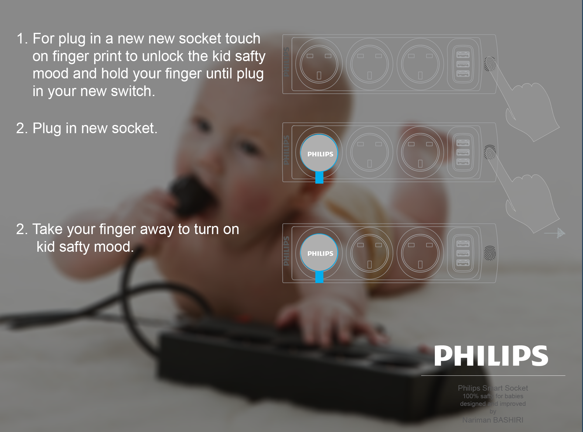 Safety arrangement，Philips，Intelligent insertion，Child safety products，