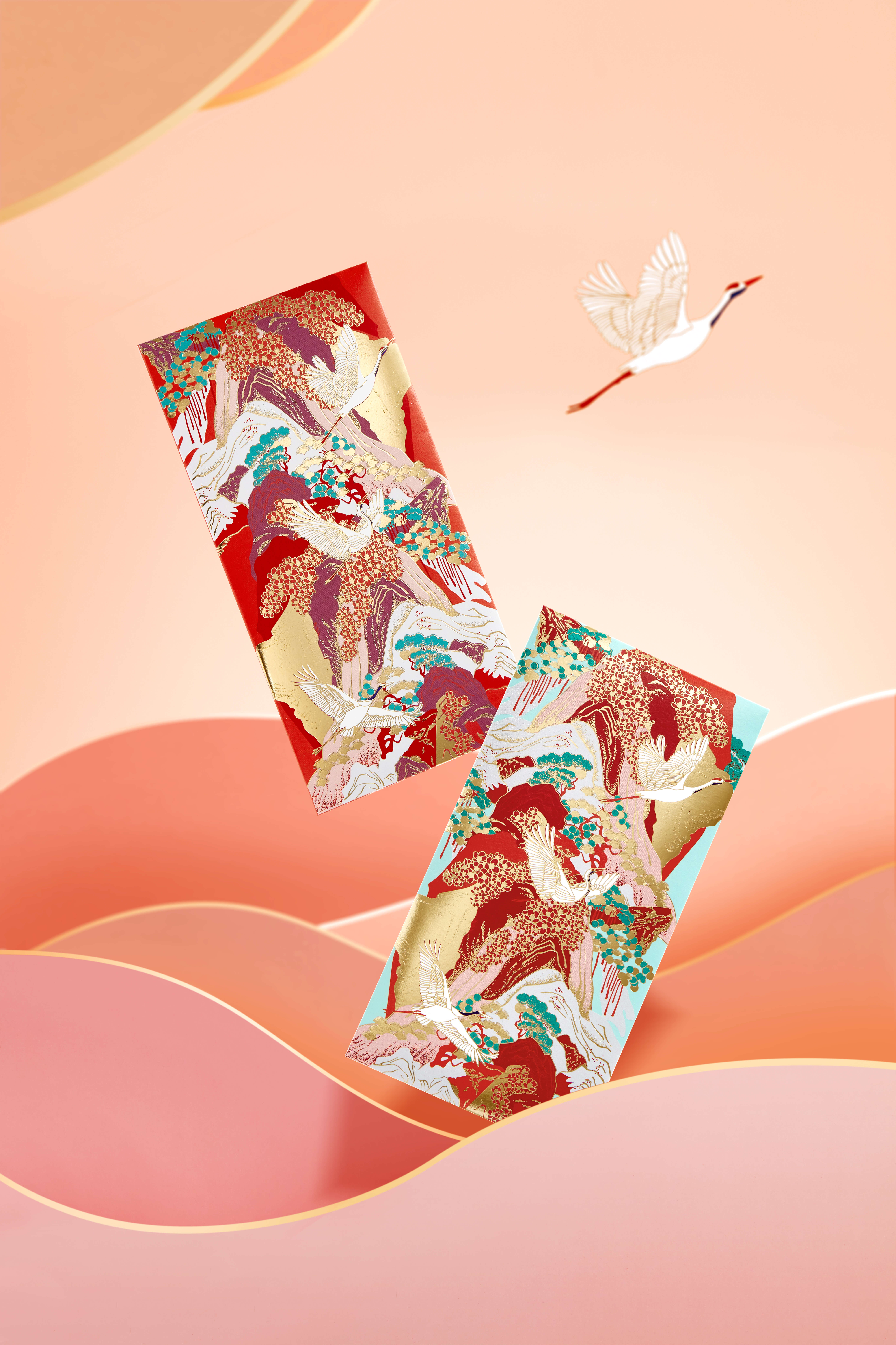 Red envelopes，Design，delicate，gilding，Blessing，